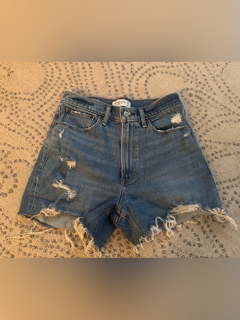 Abercrombie & Fitch Distressed Denim Cutoff Shorts